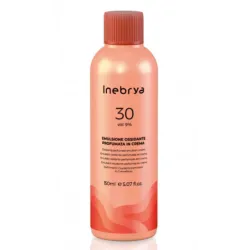 Inebrya Hydrogen Peroxide 30vol (9%) - aromatizuota oksiduojanti emulsija su pieno baltymais, 150 ml