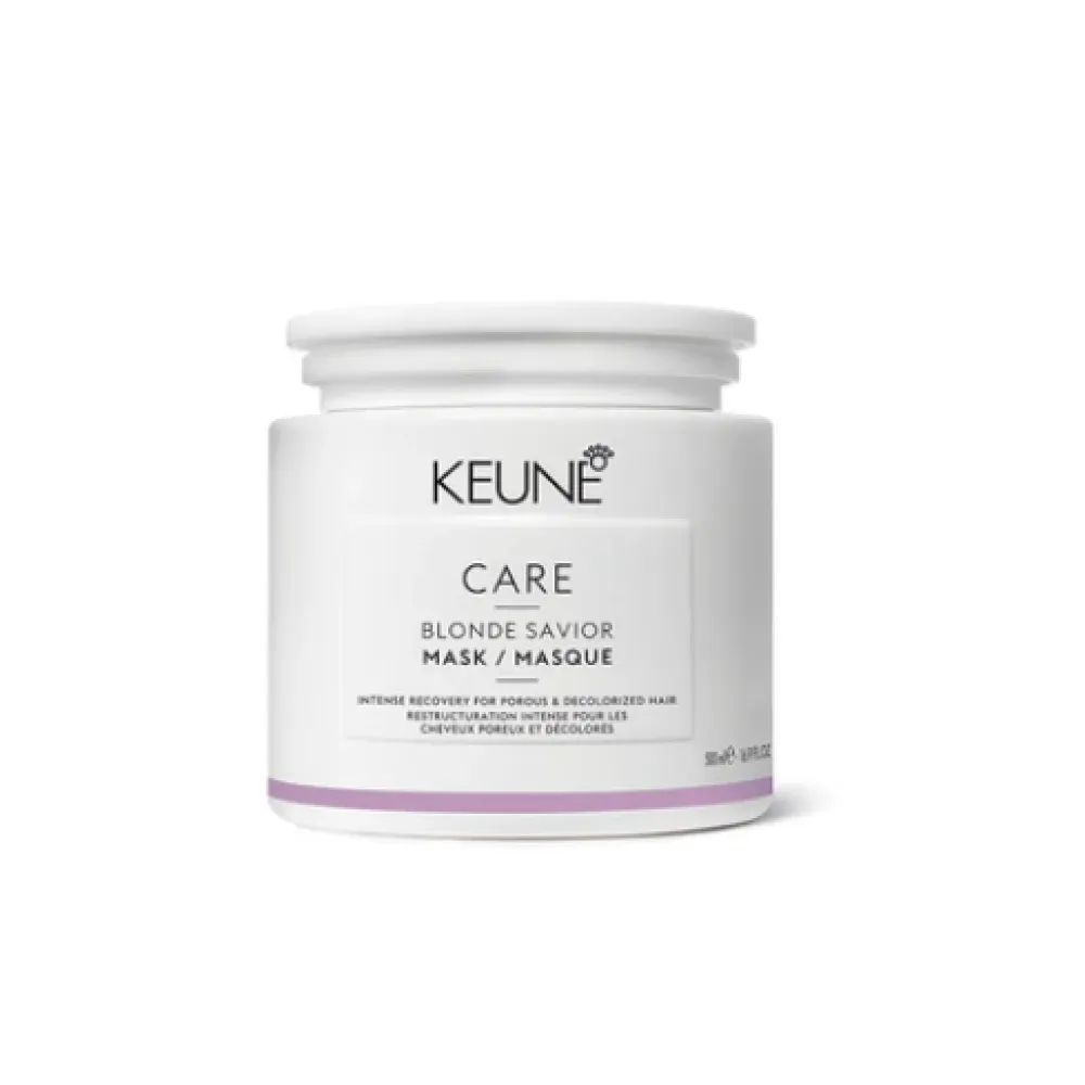 KEUNE Care Blonde Savior Mask – kaukė porėtiems, dekoloruotiems plaukams, 500 ml