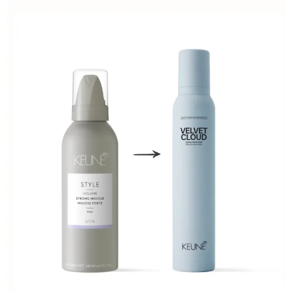 KEUNE Style VELVET CLOUD - Stiprios putos apimčiai, 200 ml