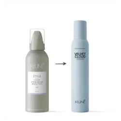 KEUNE Style VELVET CLOUD - Stiprios putos apimčiai, 200 ml