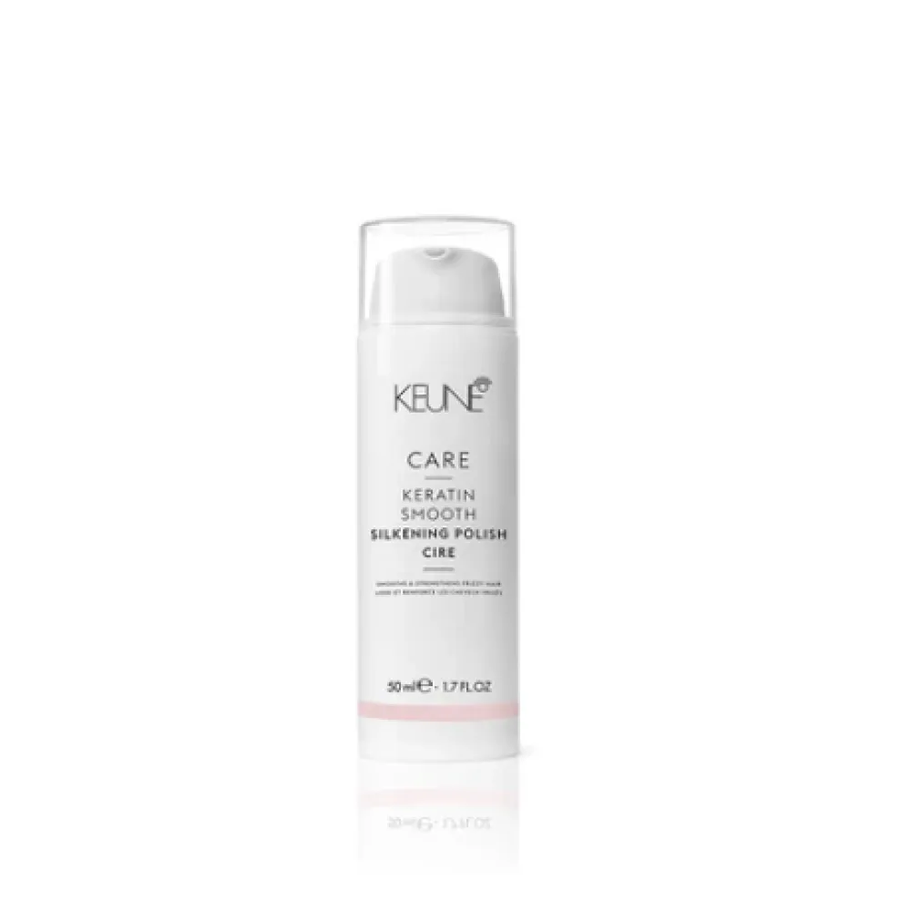 KEUNE Care Keratin Smooth Silkening Polish - lyginantis kremas, 50 ml