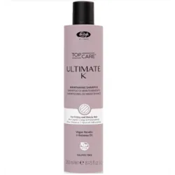Lisap Milano UltimateK Shampoo – nugludinamasis šampūnas su keratinu, 250 ml