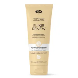 Lisap Milano Top Care ELIXIR Renew Mask – atkuriamoji kaukė chemiškai apdorotiems ir pažeistiems plaukams, 200 ml