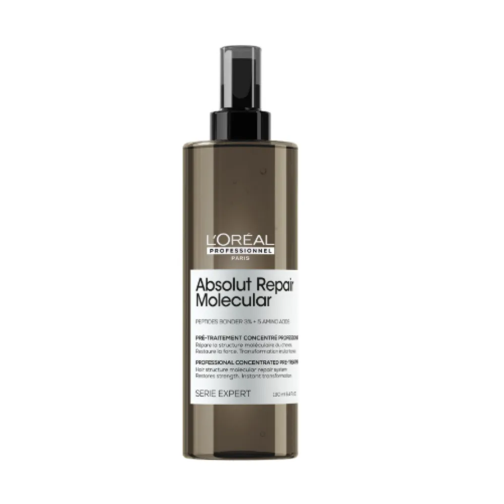 L'Oreal Professionnel Serie Expert Absolut Repair Molecular Pre-Treatment Concentrate – koncentratas pažeistų plaukų struktūros atstatymui, 190 ml