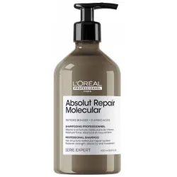L'Oreal Professionnel Serie Expert Absolut Repair Molecular Shampoo – molekulinis šampūnas giliam plaukų atstatymui, 500 ml