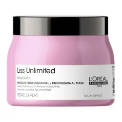 L'Oreal Professionnel Serie Expert Liss Unlimited – lyginamoji kaukė sausiems ir nepaklusniems plaukams, 500 ml