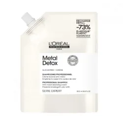 L'Oreal Professionnel Serie Expert Metal Detox Shampoo - Profesionali kreminė šampūno sistema, šalina metalų nuosėdas, 500 ml, UŽPILDAS