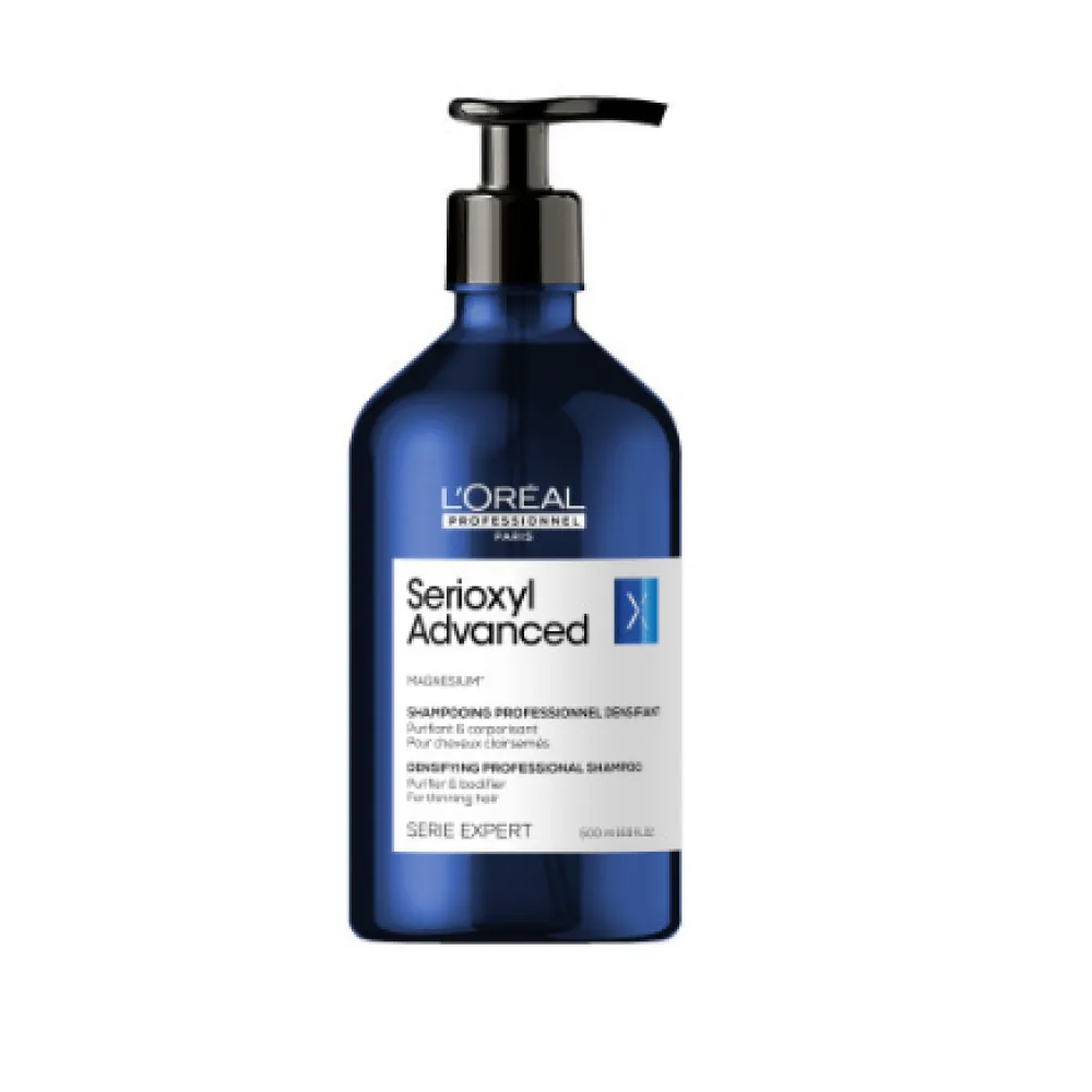 L'Oreal Professionnel Serioxyl Advanced — valomasis šampūnas ploniems plaukams, 500 ml