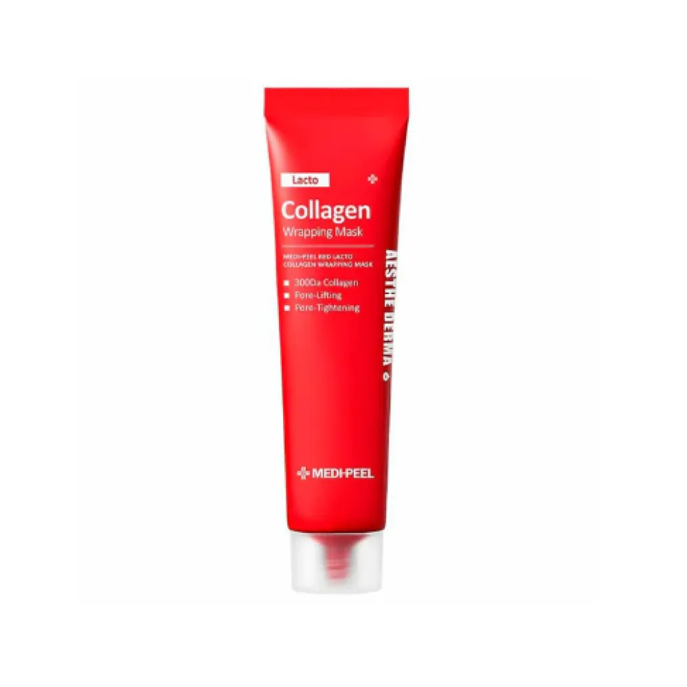 MEDIPEEL Red Lacto Collagen plėvelinė kaukė porų sutraukimui su kolagenu, 70 ml