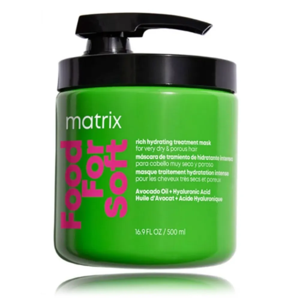 Matrix Total Results Food For Soft Rich Hydrating Treatment Mask – intensyviai drėkinanti plaukų kaukė, 500 ml