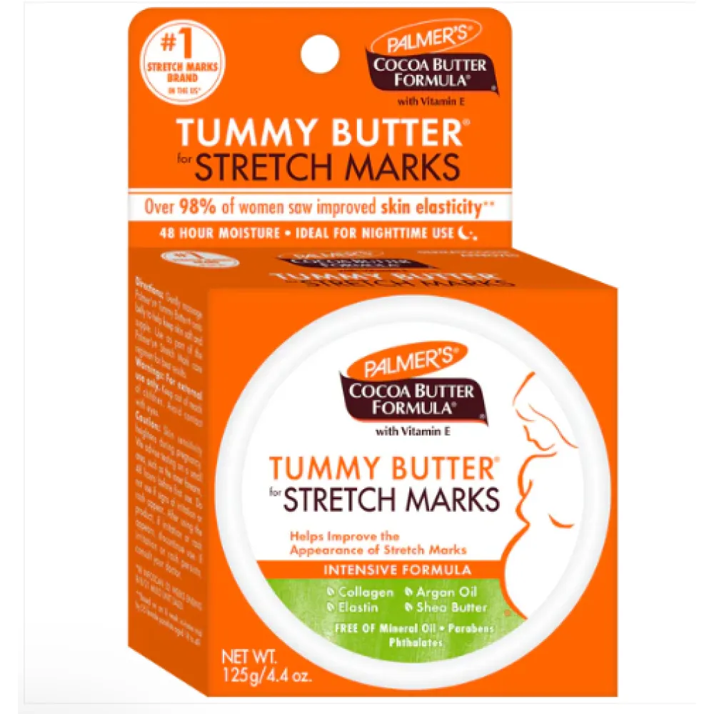 Palmer's Tummy Butter nuo strijų – masažo sviestas pilvui, 125 g