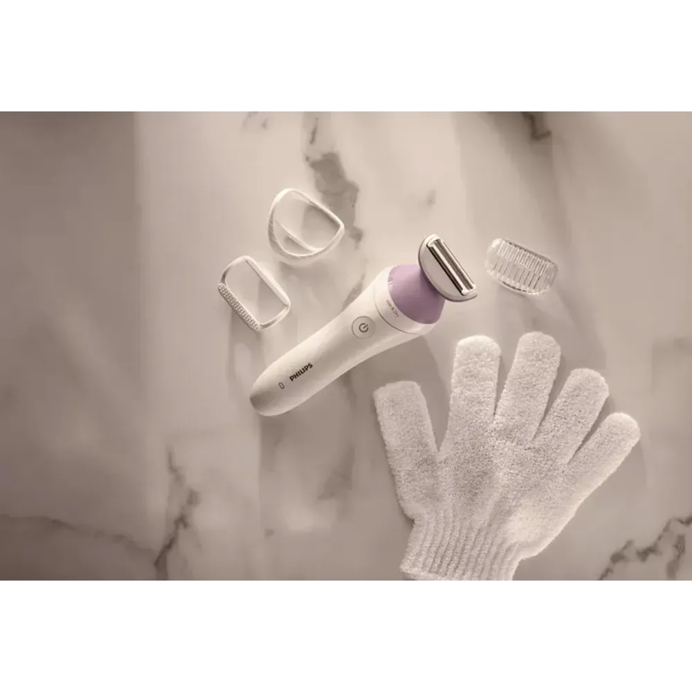 PHILIPS BRL136/00 – 6000 serijos belaidė moteriška epiliatorė, skirta drėgnai ir sausiai epiliacijai