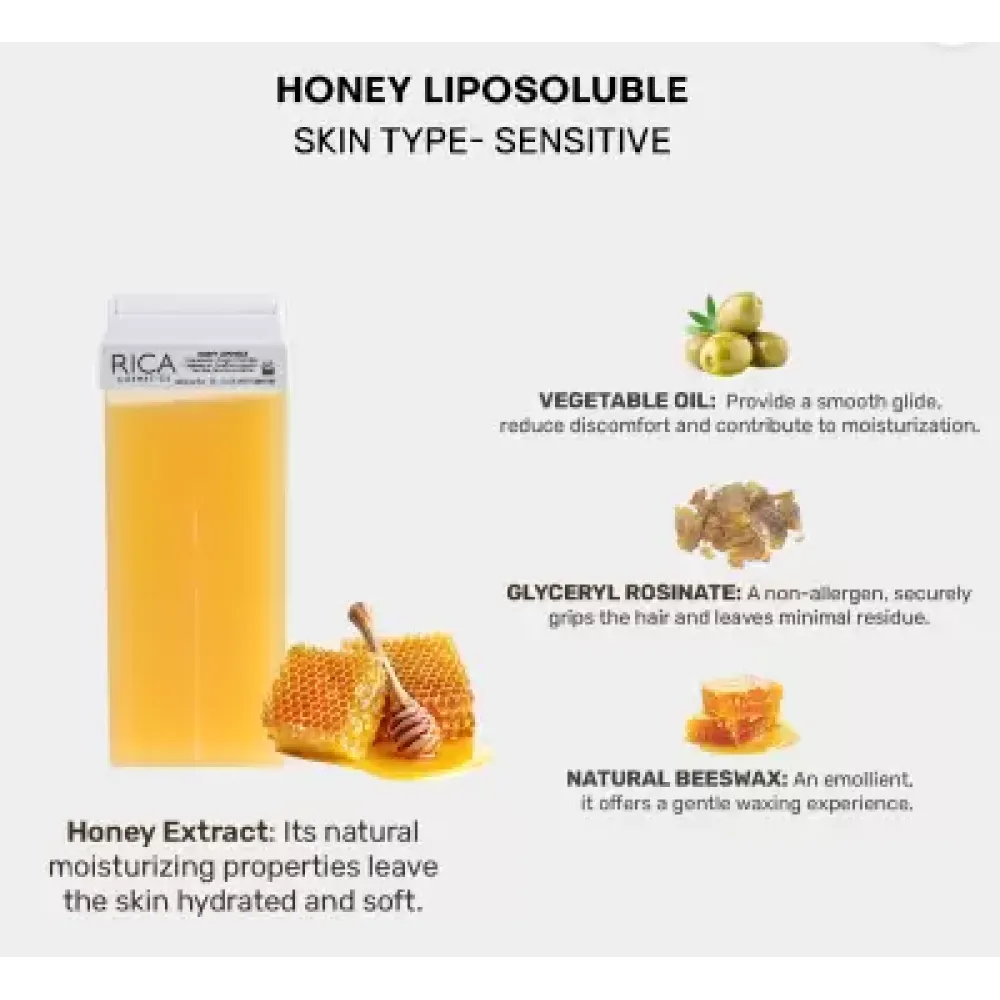 RICA Honey Wax - medaus vaškas, 100 ml