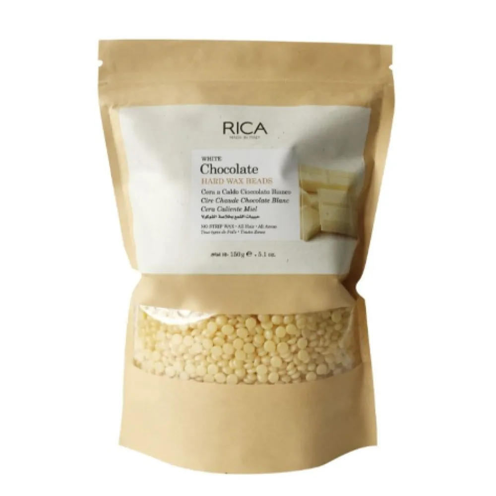 RICA White Chocolate kietos vaško granulės, 800 g