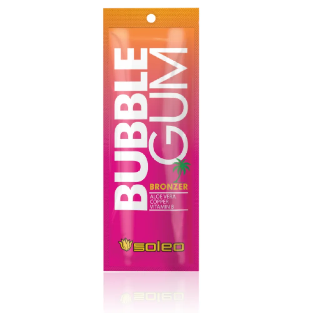 SOLEO Bubble Gum - Soliariumo kremas su bronzantais, 15 ml