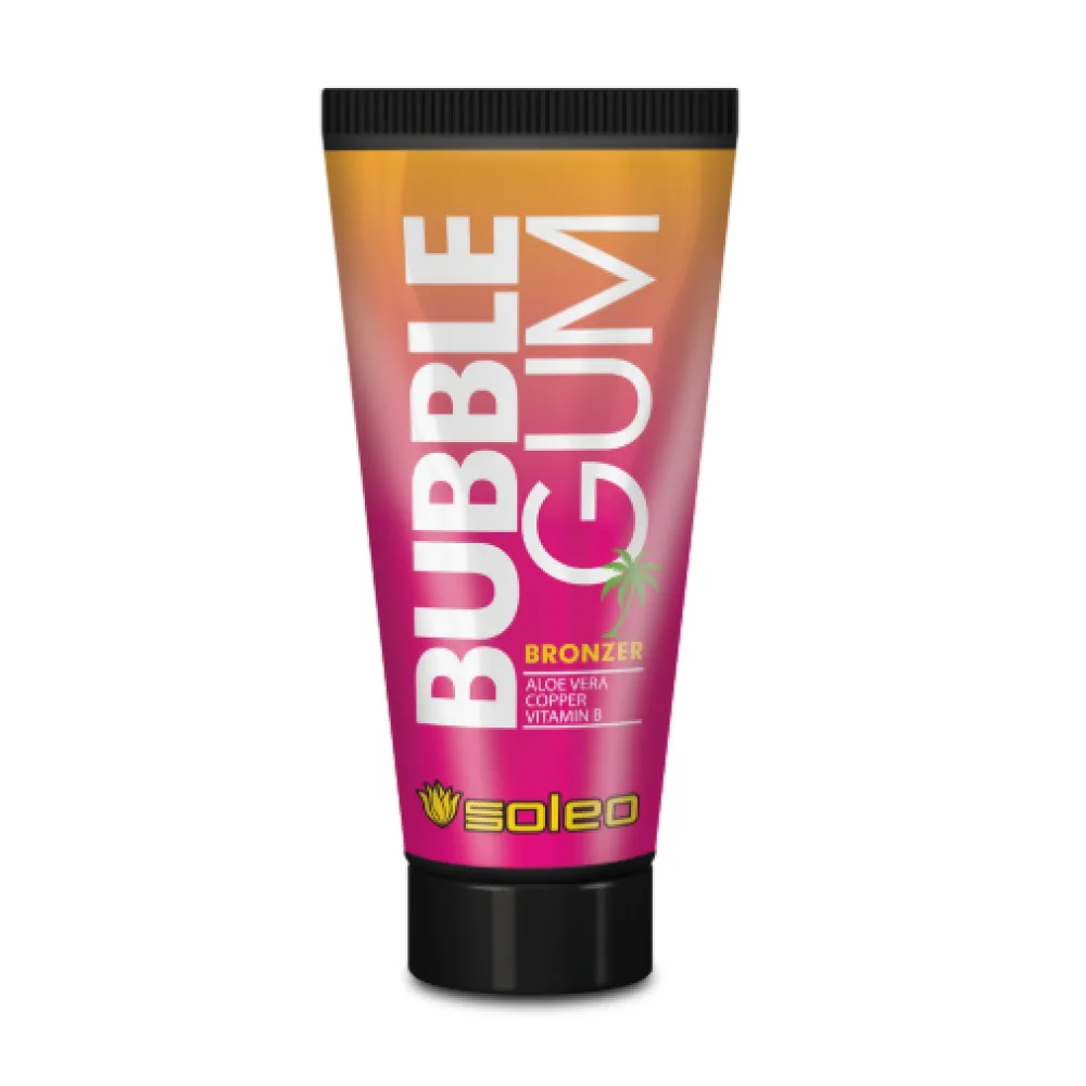 SOLEO Bubble Gum – soliariumo kremas su bronzeriais, 150 ml