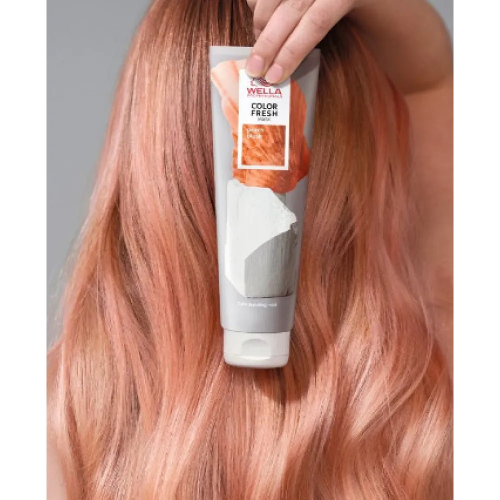 WELLA PROFESSIONAL COLOR FRESH MASK - Peach Blush - tonizuojanti plaukų kaukė, 150 ml