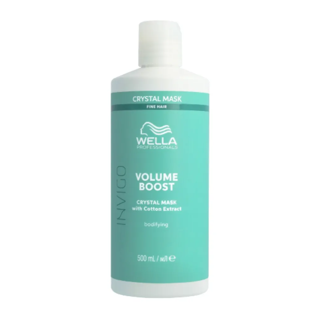 WELLA PROFESSIONAL INVIGO Volume Boost Crystal Mask – kaukė plaukų apimčiai, 500 ml