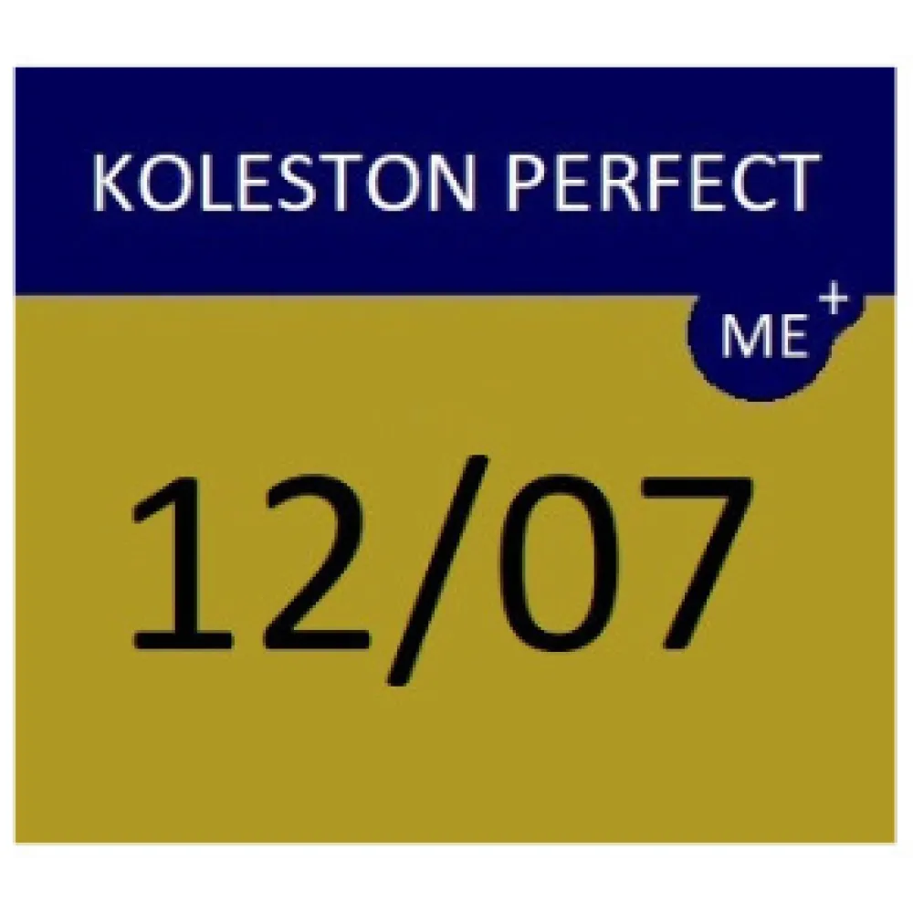 WELLA PROFESSIONALS KOLESTON PERFECT ME+ – Plaukų dažai, 12/07 – Labai šviesus blondas / natūralus rudas