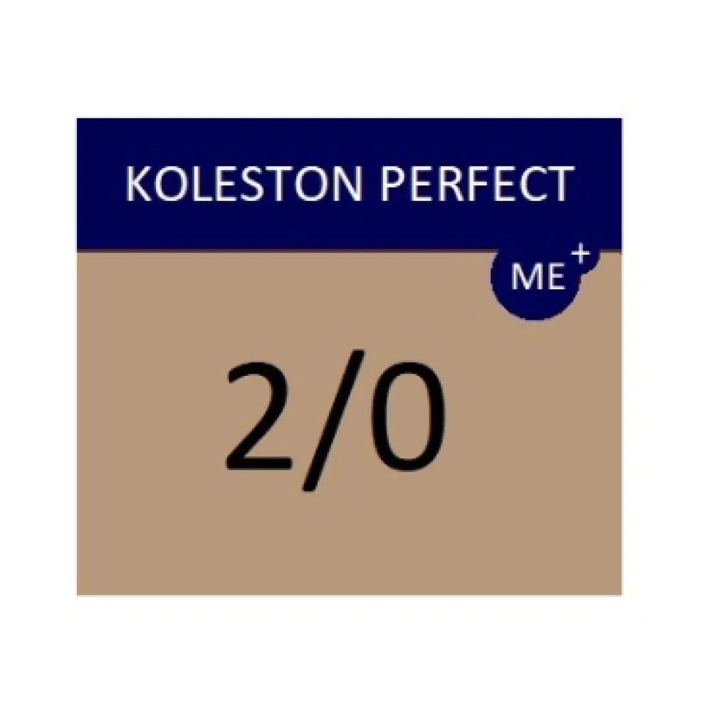 WELLA PROFESSIONALS KOLESTON PERFECT ME+ - Plaukų dažai, 2/0 - JUODA