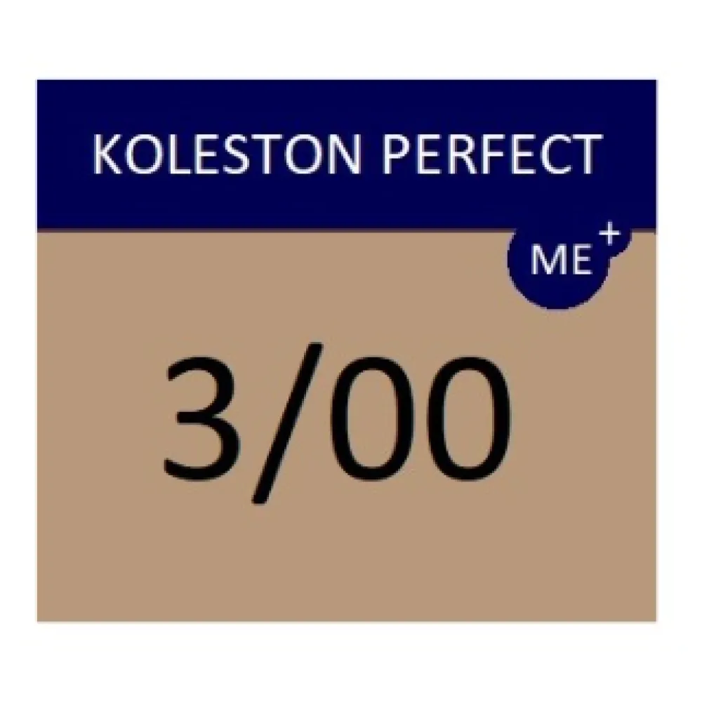 WELLA PROFESSIONALS KOLESTON PERFECT ME+ - Plaukų dažai, 3/00 - Intensyviai tamsus rudas