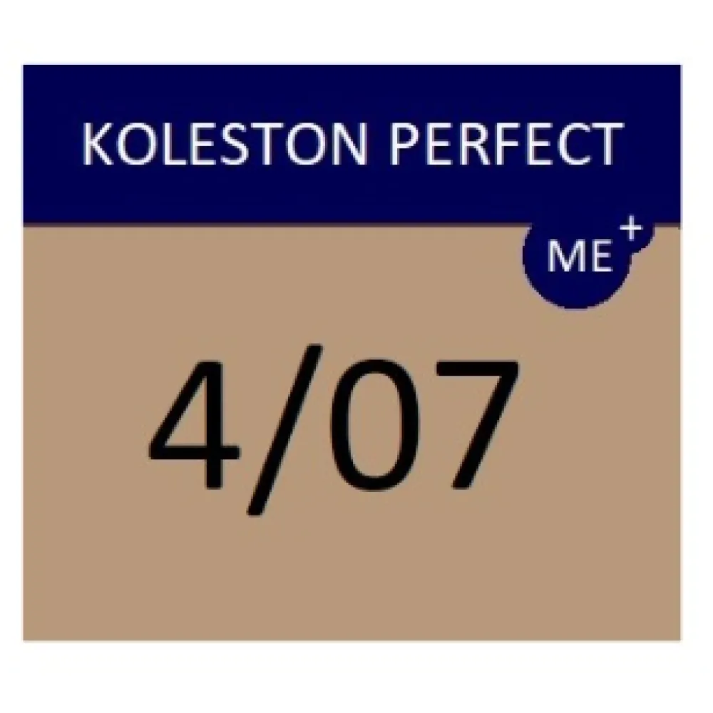 WELLA PROFESSIONALS KOLESTON PERFECT ME+ - Plaukų dažai, 4/07 - Natūralus rudas