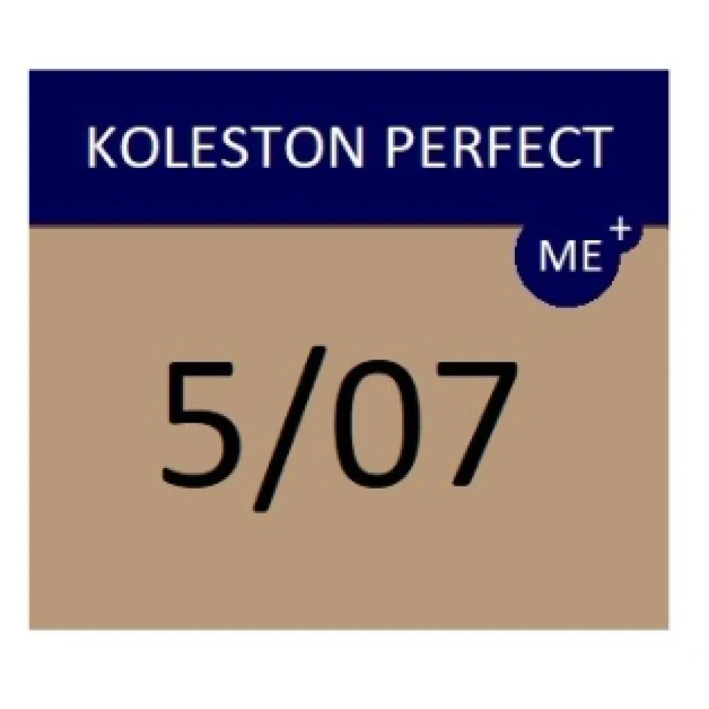 WELLA PROFESSIONALS KOLESTON PERFECT ME+ – plaukų dažai, 5/07 – šviesiai ruda / natūrali ruda