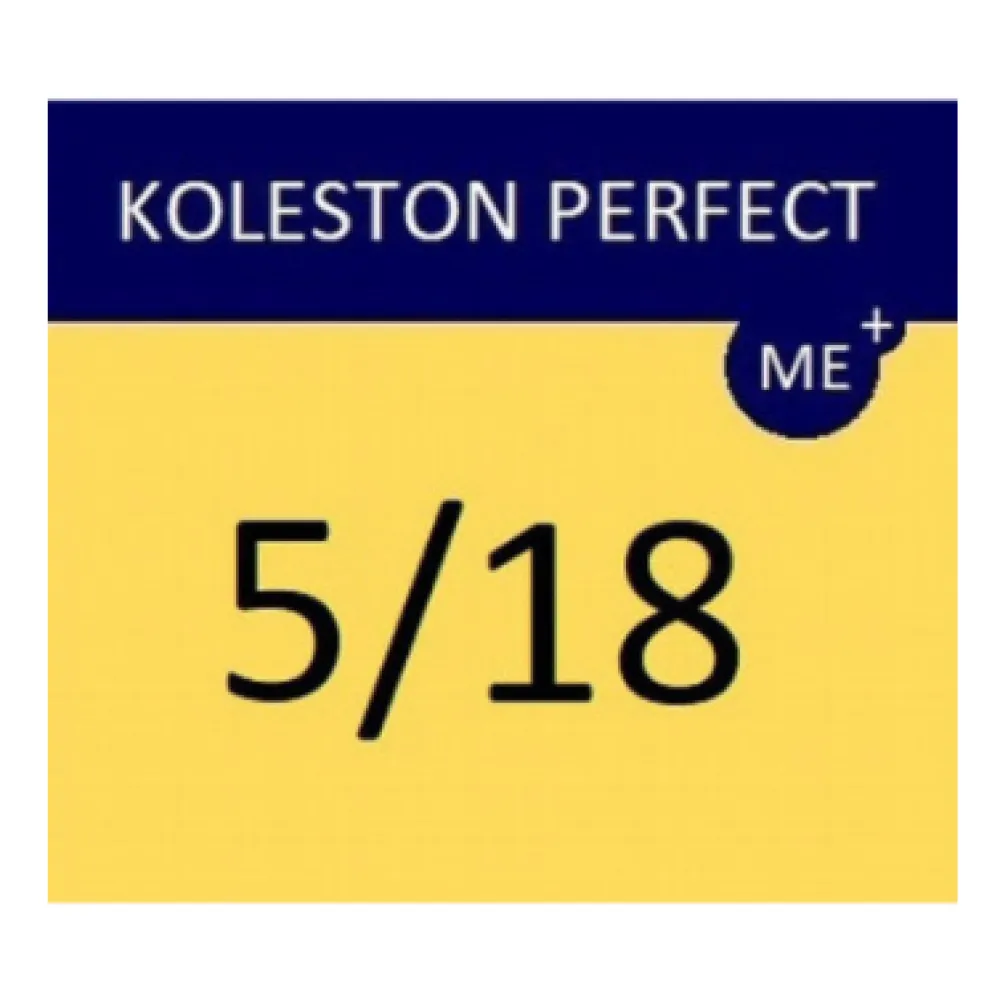 WELLA PROFESSIONALS KOLESTON PERFECT ME+ - Plaukų dažai, 5/18 – šviesiai rudas (pelenų perlas)