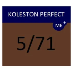 WELLA PROFESSIONALS KOLESTON PERFECT ME+ - Plaukų dažai, 5/71 – šviesiai rudas (pelenų rudas)