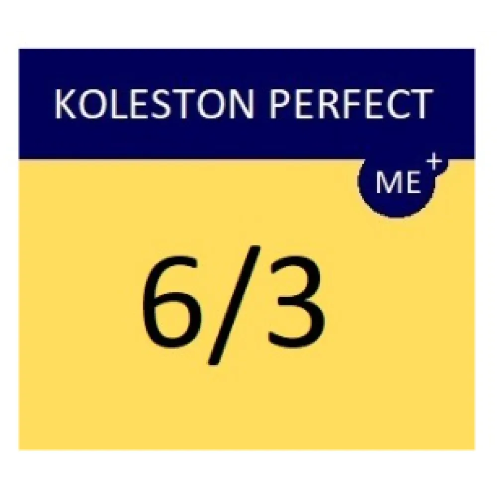 WELLA PROFESSIONALS KOLESTON PERFECT ME+ - Plaukų dažai, 6/3 – Tamsiai auksinis blondas
