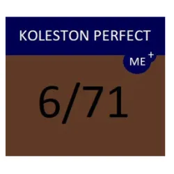 WELLA PROFESSIONALS KOLESTON PERFECT ME+ - Plaukų dažai, 6/71 - Tamsiai šviesus (pelenų rudas)
