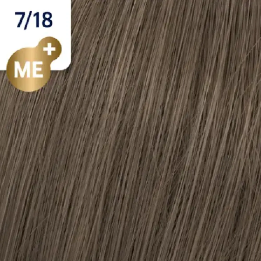 WELLA PROFESSIONALS KOLESTON PERFECT ME+ - Plaukų dažai, 7/18 – vidutinis šviesus perlo-pelenų