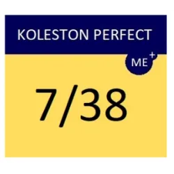 WELLA PROFESSIONALS KOLESTON PERFECT ME+ – Plaukų dažai 7/38 – vidutinis šviesus auksinis perlas