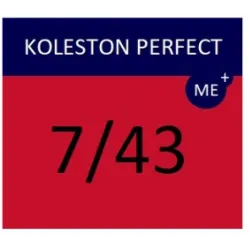 WELLA PROFESSIONALS KOLESTON PERFECT ME+ - Plaukų spalva, 7/43 - Vidutinis raudonai auksinis blondas