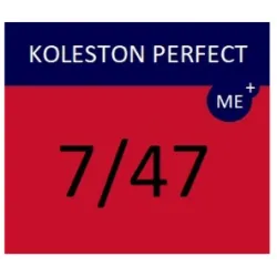 WELLA PROFESSIONALS KOLESTON PERFECT ME+ - Plaukų dažai, 7/47 – vidutinis raudonai rudas blondas