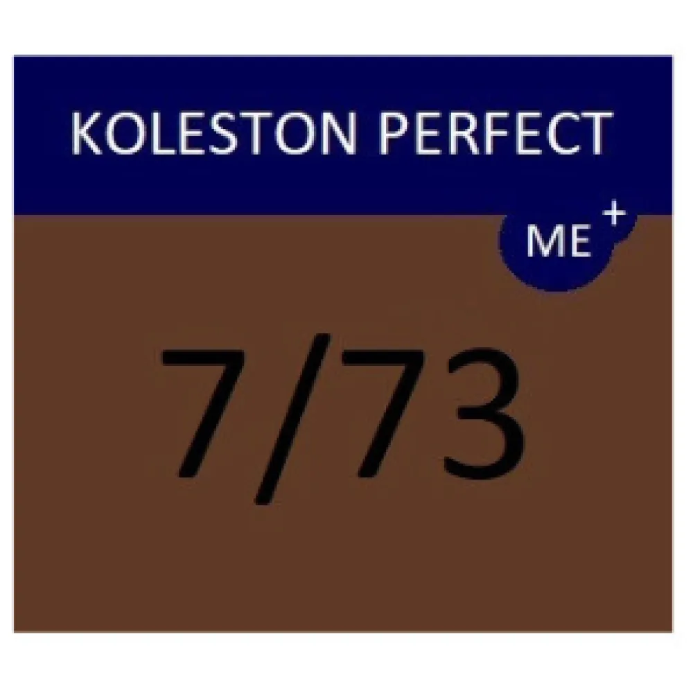 WELLA PROFESSIONALS KOLESTON PERFECT ME+ - Plaukų dažai, 7/73 – vidutinis šviesus auksinis rudas atspalvis