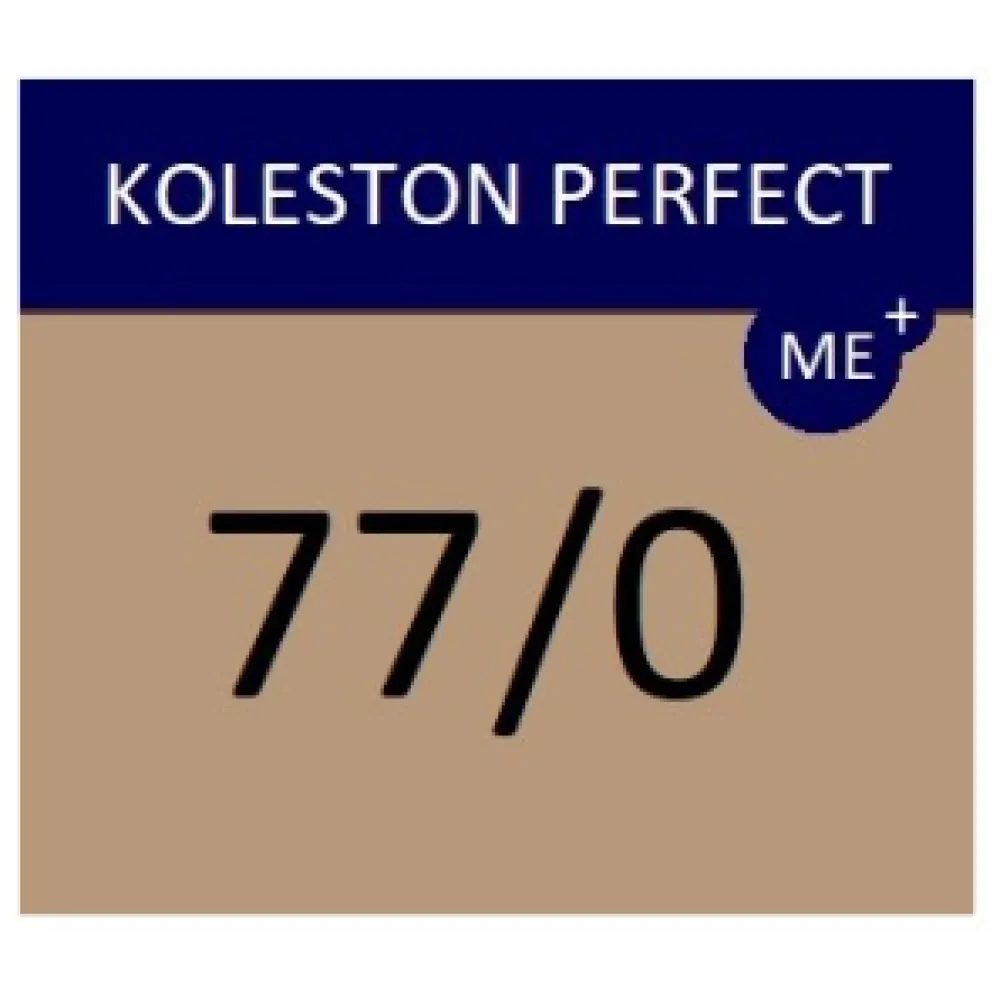 WELLA PROFESSIONALS KOLESTON PERFECT ME+ - Plaukų dažai 77/0 – intensyvus vidutinio šviesumo blondas