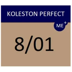 WELLA PROFESSIONALS KOLESTON PERFECT ME+ - Plaukų dažai, 8/01 - Šviesus natūralus pelenų blondas