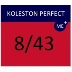 WELLA PROFESSIONALS KOLESTON PERFECT ME+ - Plaukų dažai, 8/43 - Šviesus raudonai auksinis blondas