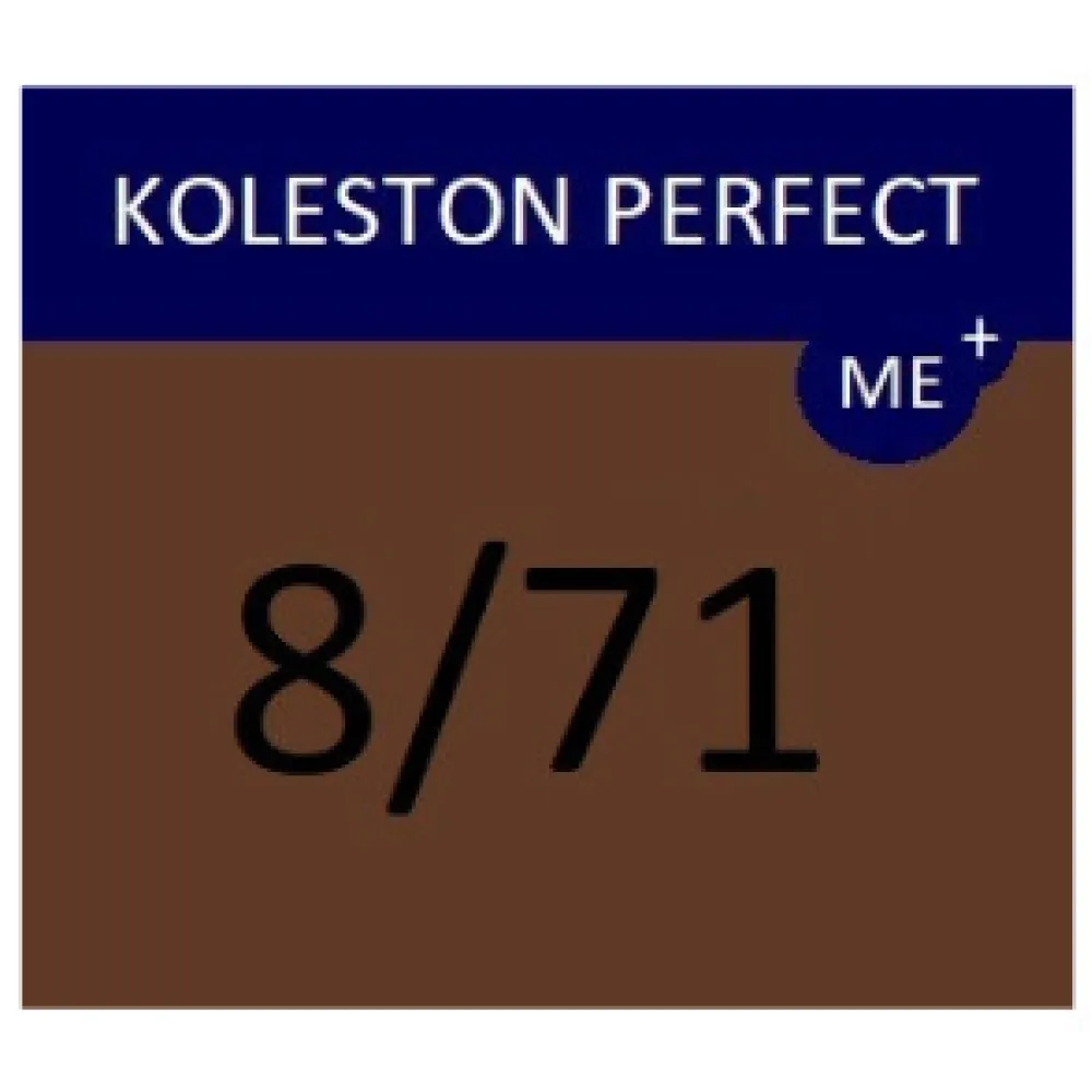 WELLA PROFESSIONALS KOLESTON PERFECT ME+ - Plaukų dažai, 8/71 - Šviesus blondas pelenų rudas