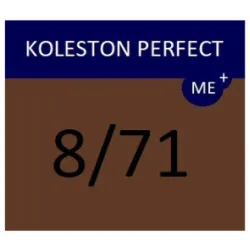 WELLA PROFESSIONALS KOLESTON PERFECT ME+ - Plaukų dažai, 8/71 - Šviesus blondas pelenų rudas