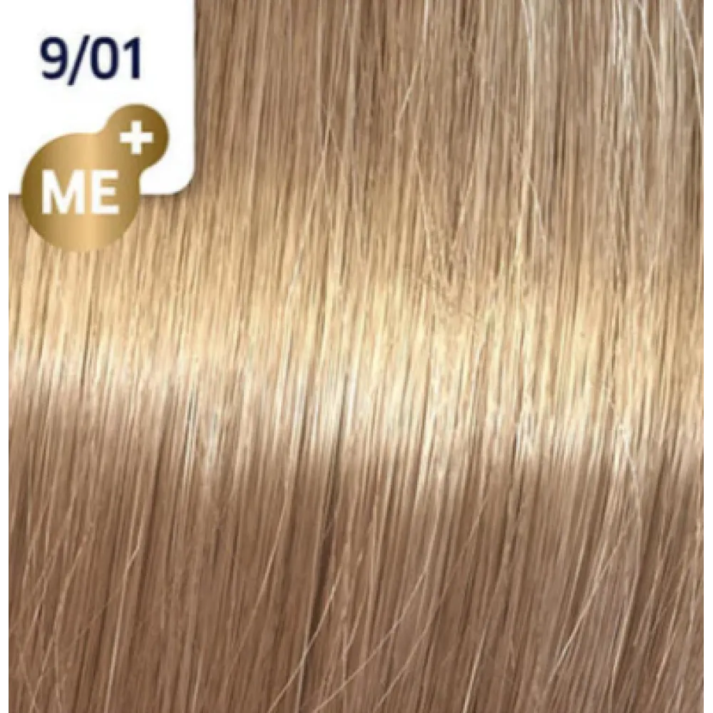 WELLA PROFESSIONALS KOLESTON PERFECT ME+ - Plaukų spalva, 9/01 - Labai šviesus natūralus peleninis blondas