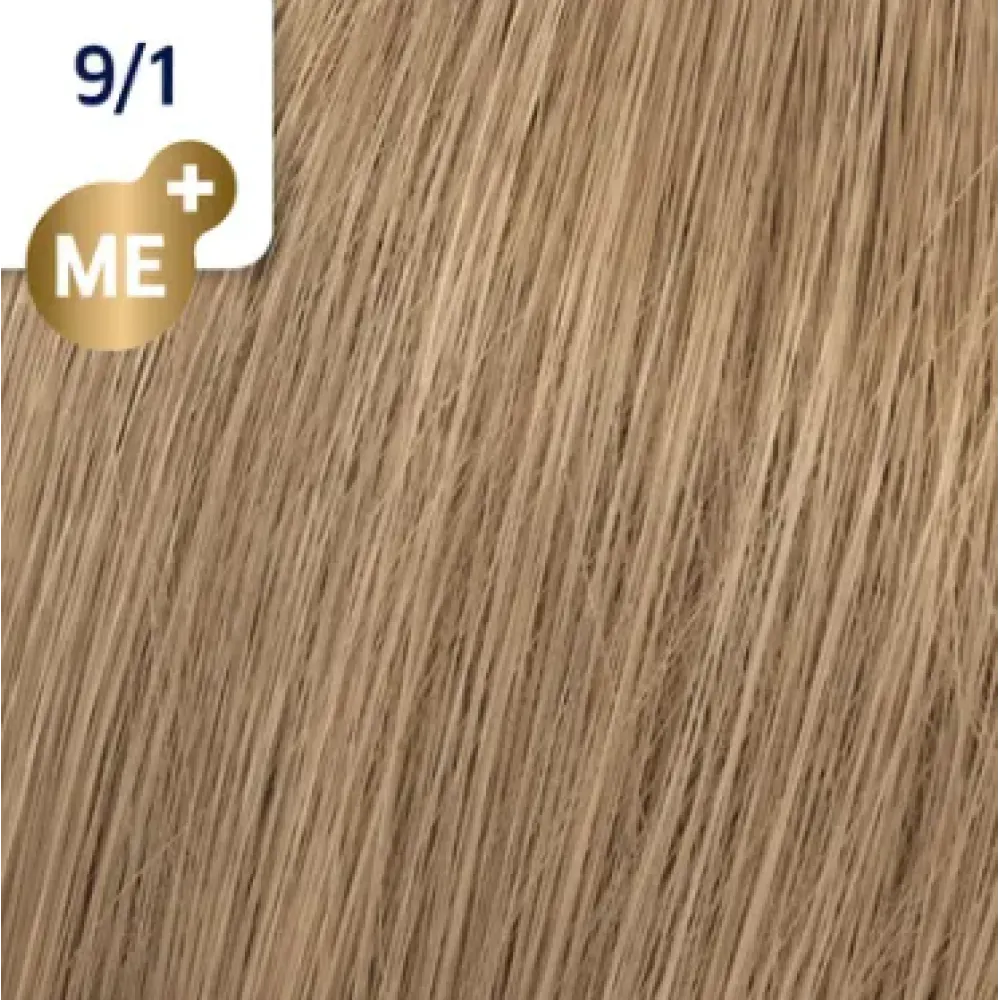 WELLA PROFESSIONALS KOLESTON PERFECT ME+ - Plaukų dažai, 9/1 - Labai šviesus peleninis blondas