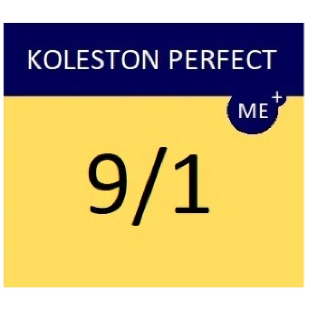 WELLA PROFESSIONALS KOLESTON PERFECT ME+ - Plaukų dažai, 9/1 - Labai šviesus peleninis blondas