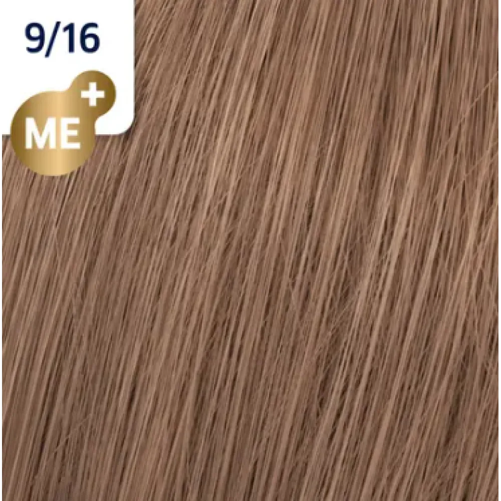 WELLA PROFESSIONALS KOLESTON PERFECT ME+ - Plaukų dažai, 9/16 - Labai šviesus peleninis violetinis blondas