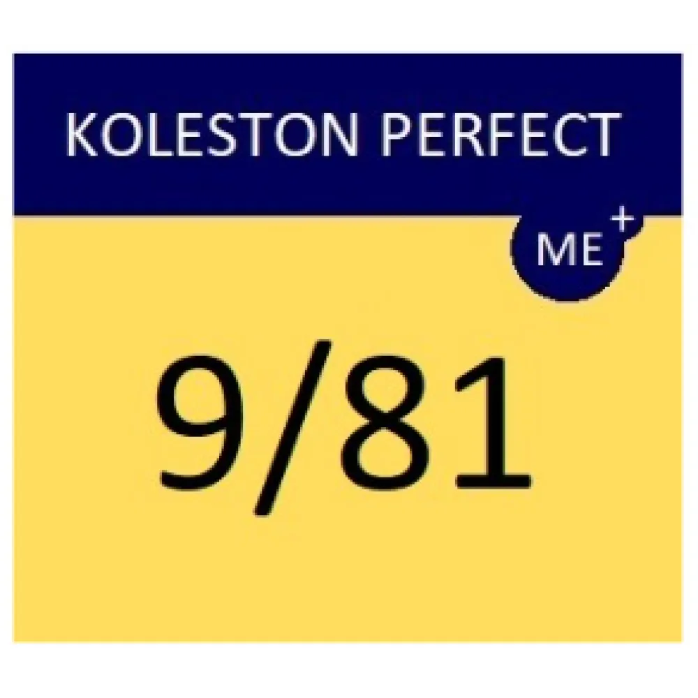 WELLA PROFESSIONALS KOLESTON PERFECT ME+ - Plaukų dažai, 9/81 – Labai šviesus peleninis perlų blondas