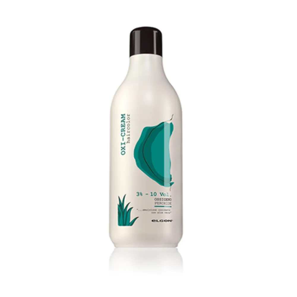 ELGON Oxi-cream haircolor 3% - oksiduojanti emulsija su alaviju, 1000 ml