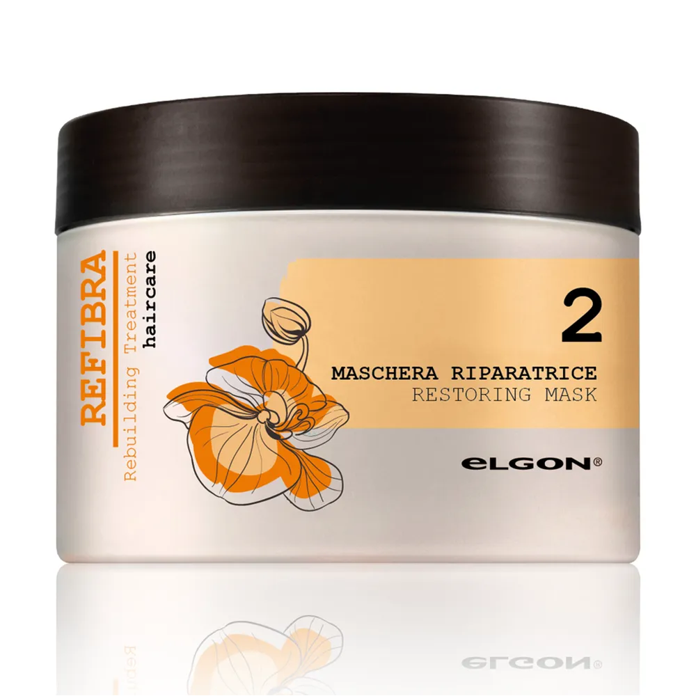ELGON Refibra Restoring Mask – atstatomoji kaukė sausiems ir pažeistiems plaukams, 250 ml