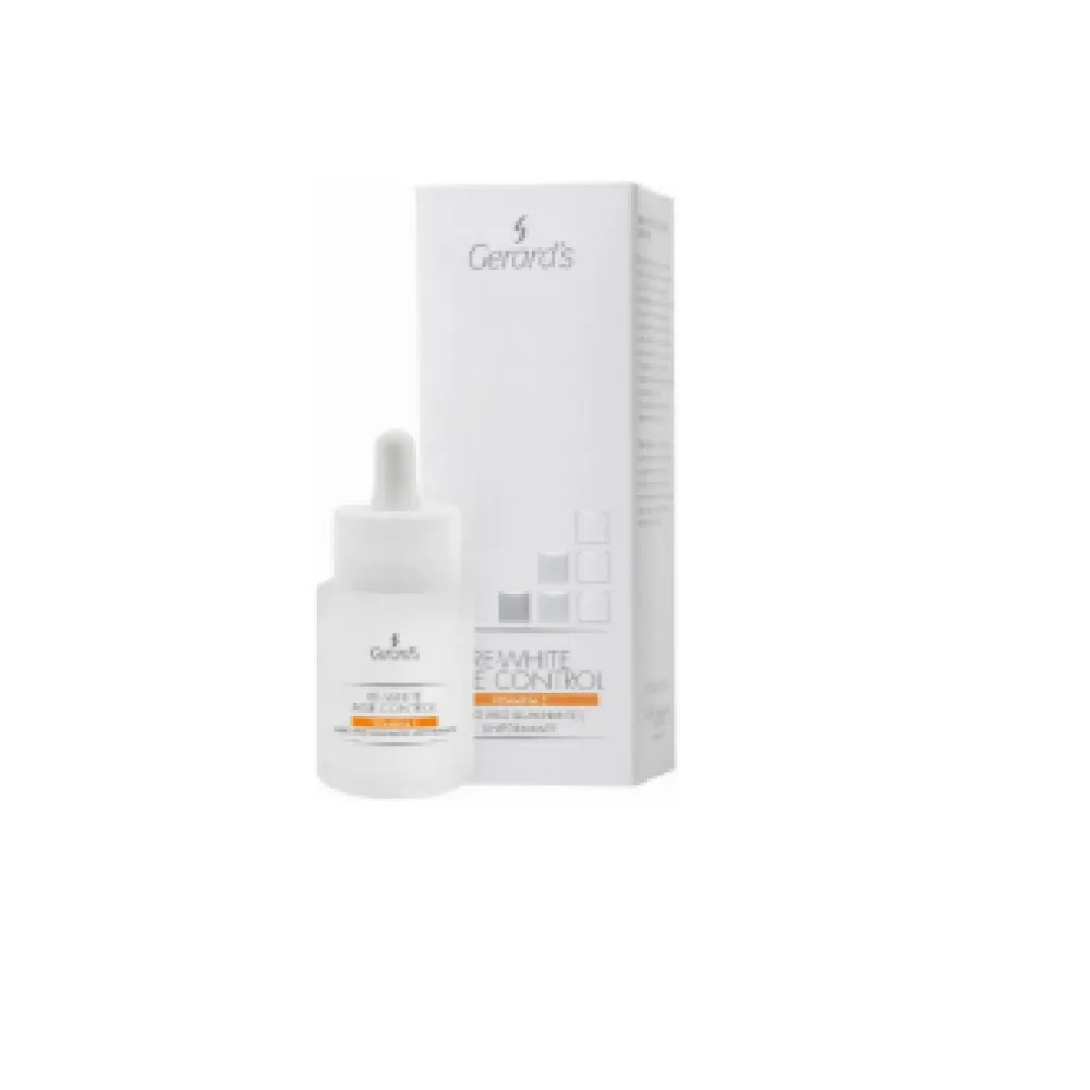 GERARD'S RE-WHITE AGE CONTROL Vitamin C – šviesinantis ir išlyginantis veido serumas, 30 ml