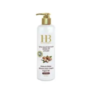 H&B Moist & Shine Argan Oil Hair Cream No-Rinse – drėkinantis ir blizgesį suteikiantis plaukų kremas su argano aliejumi ir silikonu, nenuplaunamas, 400 ml